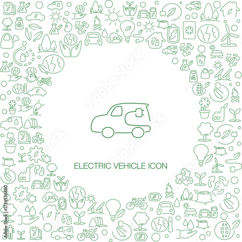 Electric Vehicle Icon