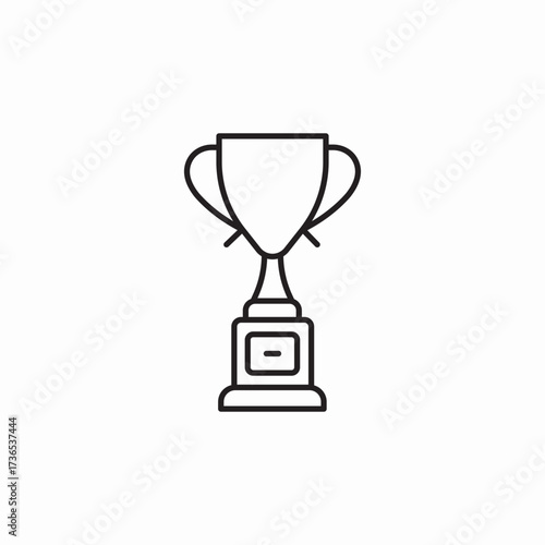 cup award icon sign vector