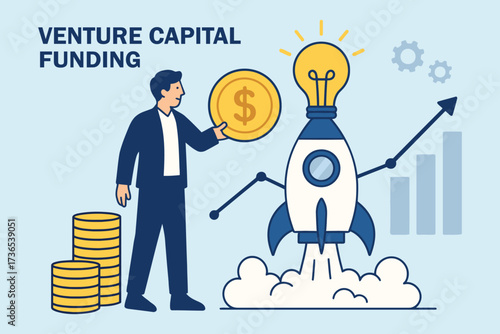 Venture capital funding for startup launch and business growth