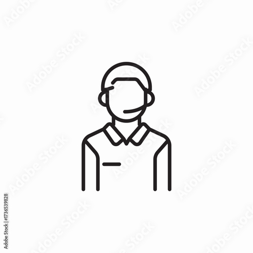 support center icon sign vector