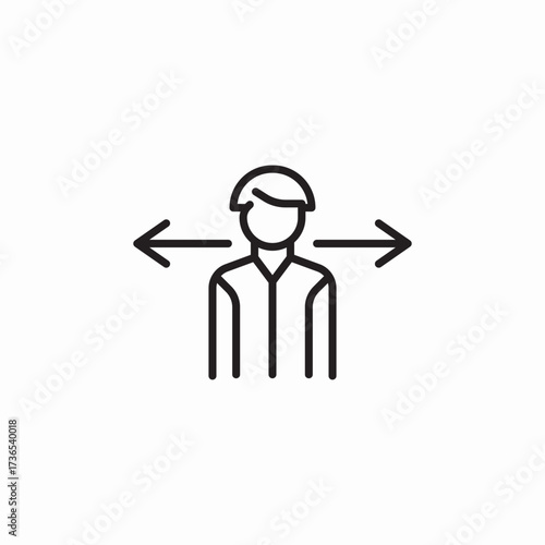 user move icon sign vector