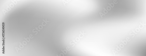 Abstract silver metalic gradient texture background with light gloss