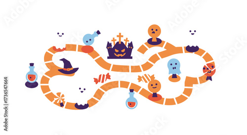 Whimsical Flat Design Halloween Vector Collection for Corporate Marketing & Tech Promotions