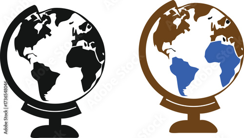 earth globe vector
