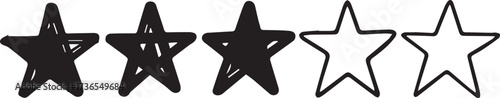 Three out of five stars filled in representing a good customer review or rating