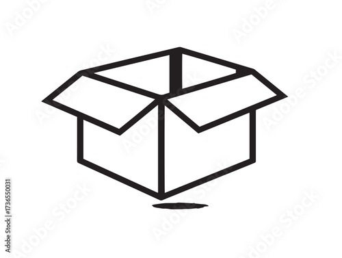 Modern Vector Box Icon in Clean Attractive Linear Aesthetic