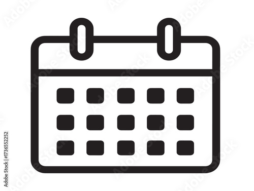 Attractive Calendar Check Icon in Sleek Minimalist Vector Artwork