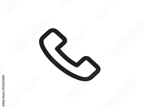 Stylish Incoming Call Icon in Beautiful Minimalist Vector Style