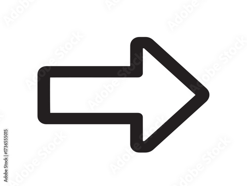 Modern growth arrow within chat bubble in minimalist vector line art