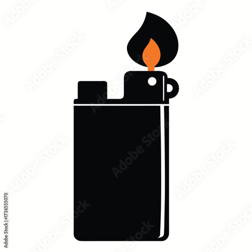 cigarette lighter isolated on white background