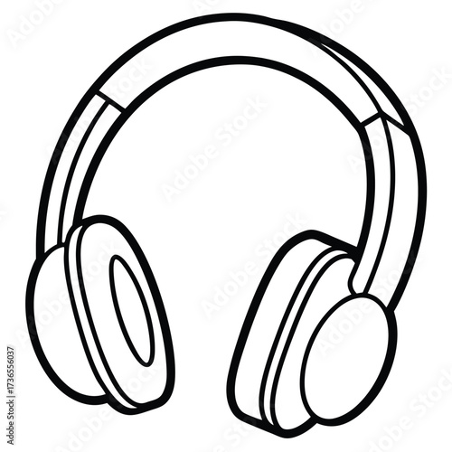 headphones isolated on white background