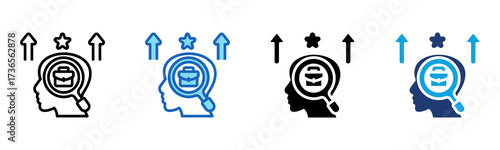 Business Potential icon Multi Style Vector Illustration