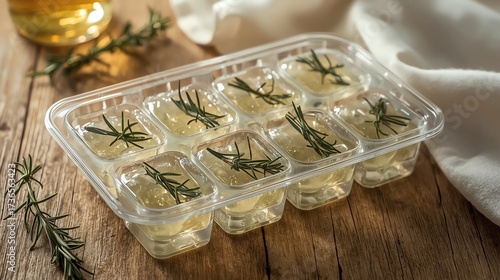 DIY Rosemary & Olive Oil Ice Cubes – Gourmet Herb Prep for Cooking
