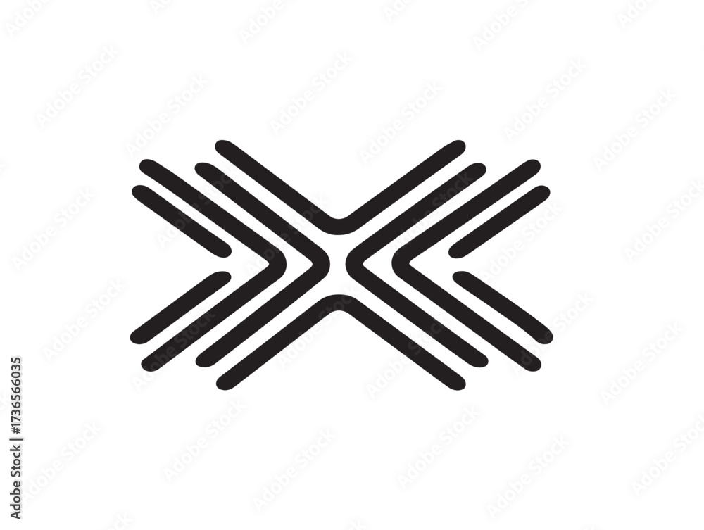 Obraz premium Exchange Icon in Elegant Minimalist Vector Line Style