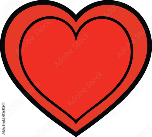 Simple Valentine's Day Heart Clip Art