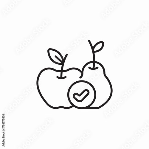 healthy food icon sign vector