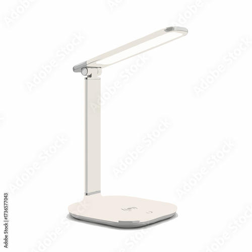 Modern minimalist desk lamp with adjustable brightness and color temperature for enhanced productivity and comfort