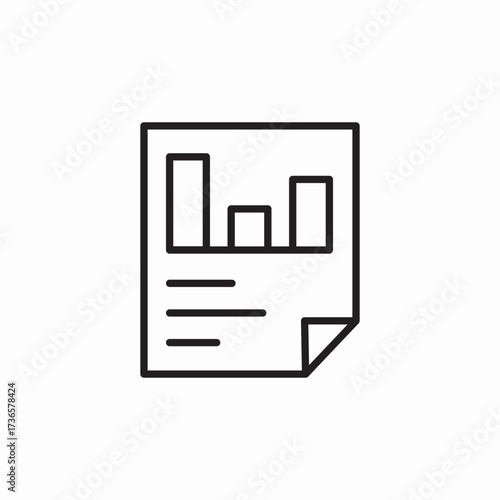 statistics report icon sign vector