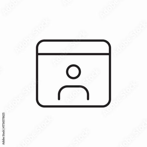website user icon sign vector