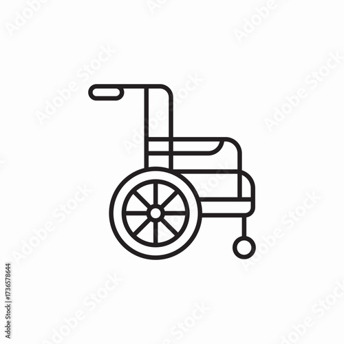 wheelchair accessible icon sign vector