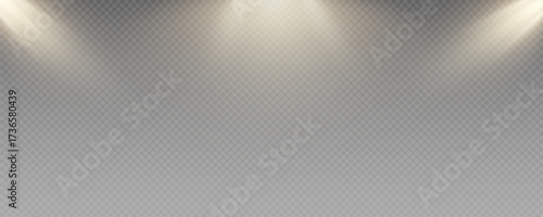 	
Spotlight, vector light set png, walls, studio light, different colors and shades of realistic light for design, advertising, banner, poster. Light rays and light effect	
