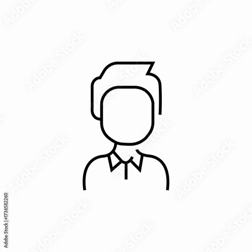 user male boy icon sign vector