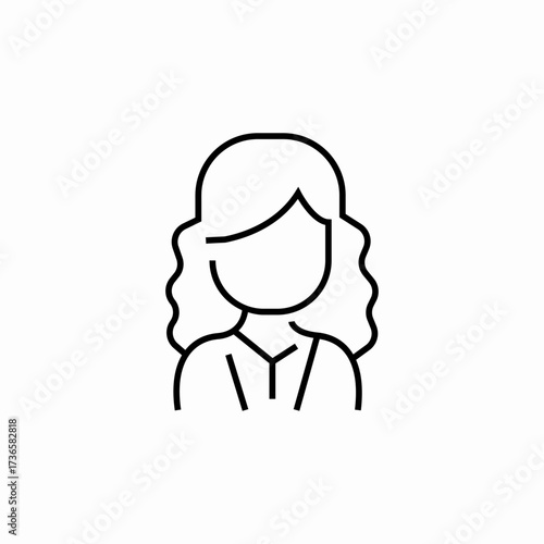 woman young girl user icon sign vector