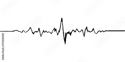 Green ECG line shows a heartbeat pulse wave on a monitor creating a heart symbol for health and life