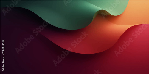 Abstract red and white vector wave design for a modern business wallpaper backdrop template