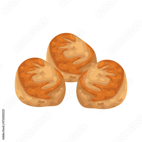 Illustration of Delicious Grilled Scallop 