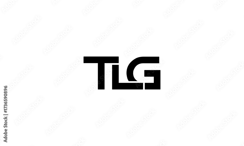 Fototapeta premium TLG initial letter, monogram logo 