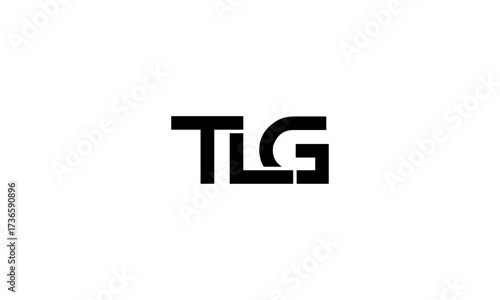 TLG initial letter, monogram logo	