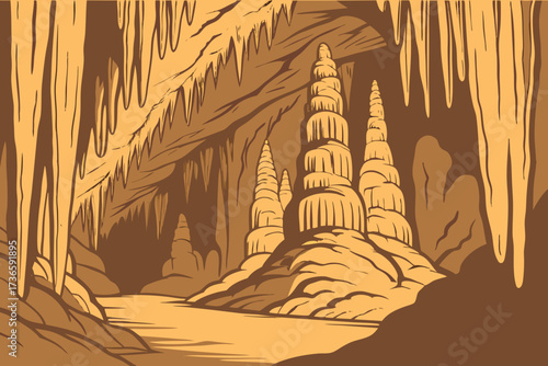 Lehman Caves in Great Basin National Park, Nevada, ornate stalactite ceilings and drapery formations