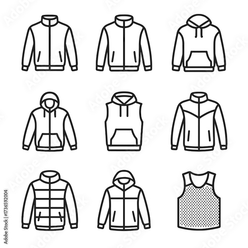 Sports hoodie icon fleece icons vector sporty insulated outerwear gym jacket training