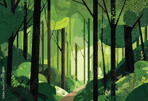 forest vector art