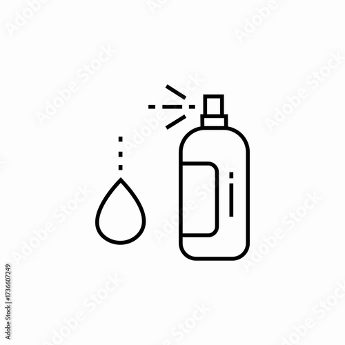 cosmetics spray icon sign vector