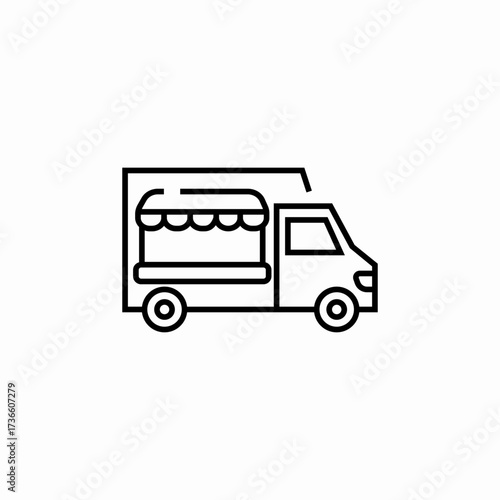 delivery truck lorry icon sign vector
