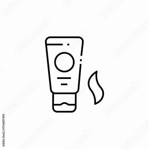 cream cosmetics icon sign vector