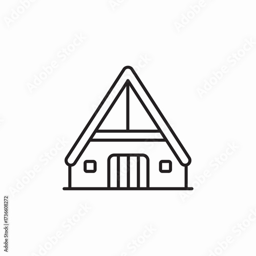 house real estate icon sign vector