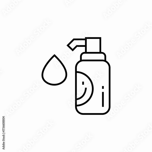 liquid cosmetics icon sign vector