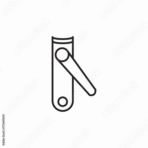 nail clipper icon sign vector