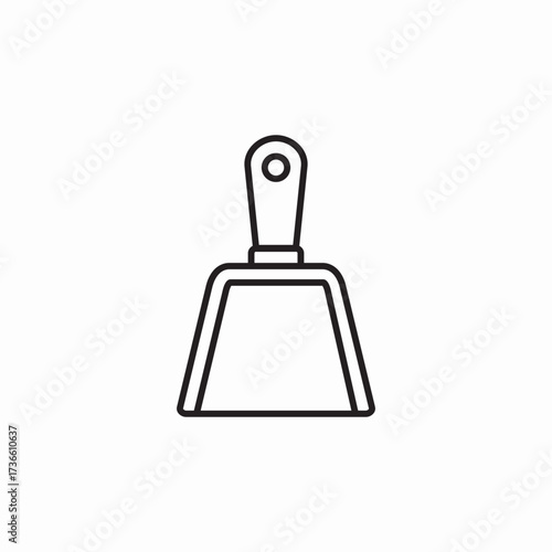 sweep scoop icon sign vector