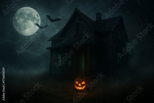 Halloween Night at the Haunted House-1