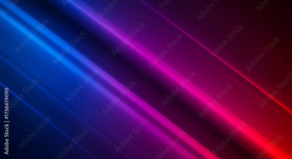 Fototapeta premium Diagonal Blue Pink Light Streaks Abstract Background