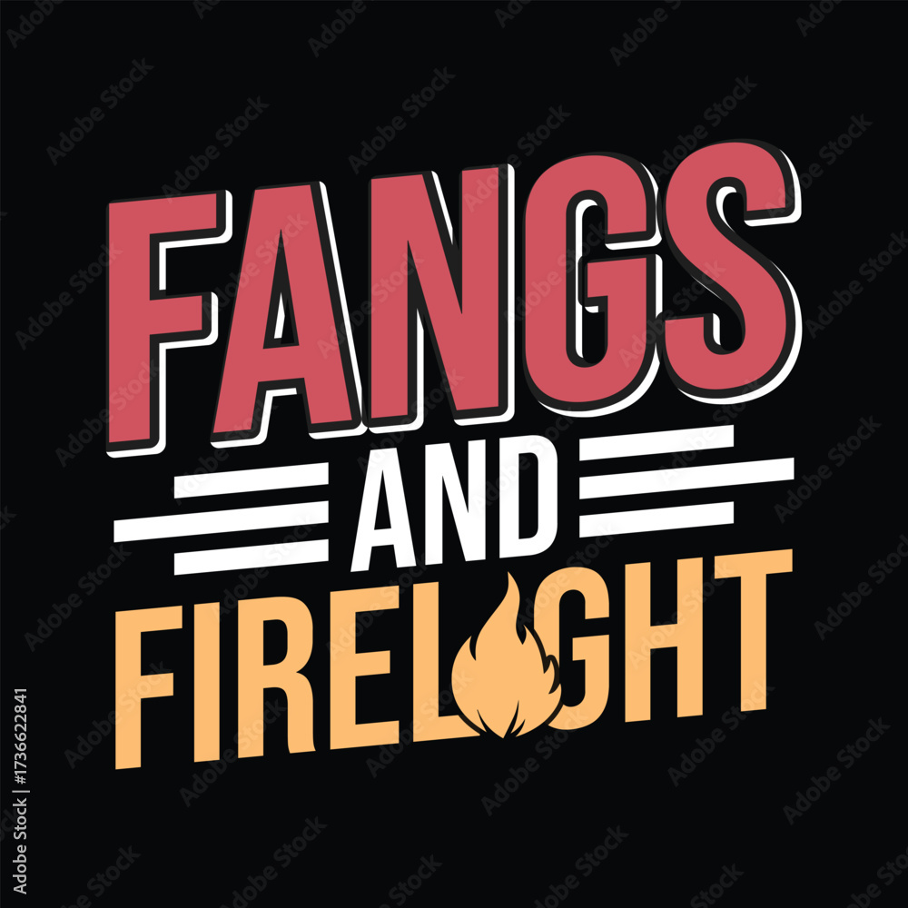 Fototapeta premium Fangs and Firelight