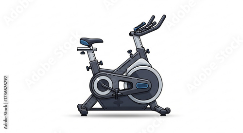 Stationary exercise bike for indoor cycling cardio workout machine for fitness and healthy lifestyle at home