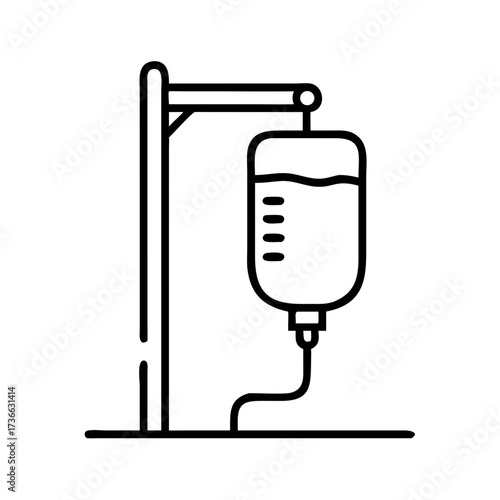 Iv drip infusion therapy vector illustration for medical treatment and healthcare concept design graphic element