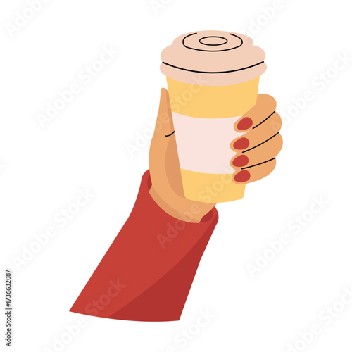 A lady holding a vibrant yellow cup filled with soft serve ice cream, enjoying a sunny day at a local park, ready to savor the delicious treat