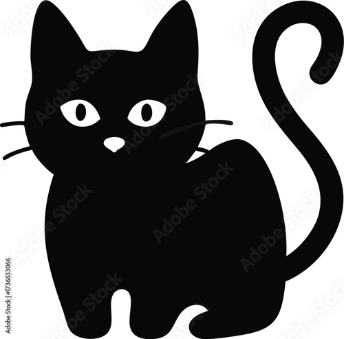 cute cat silhouette
