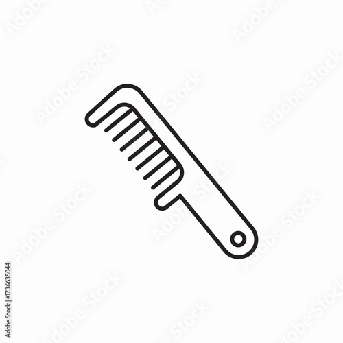 hair comb icon sign vector